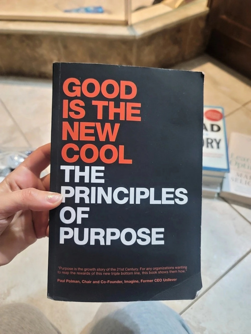 Good Is the New Cool: The Principles of Purpose Book Black & Red